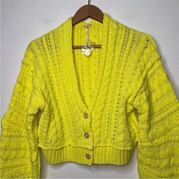 FREE PEOPLE Sadie Cable Cardi NWOT Womens
Size Large - Picture 13 of 14